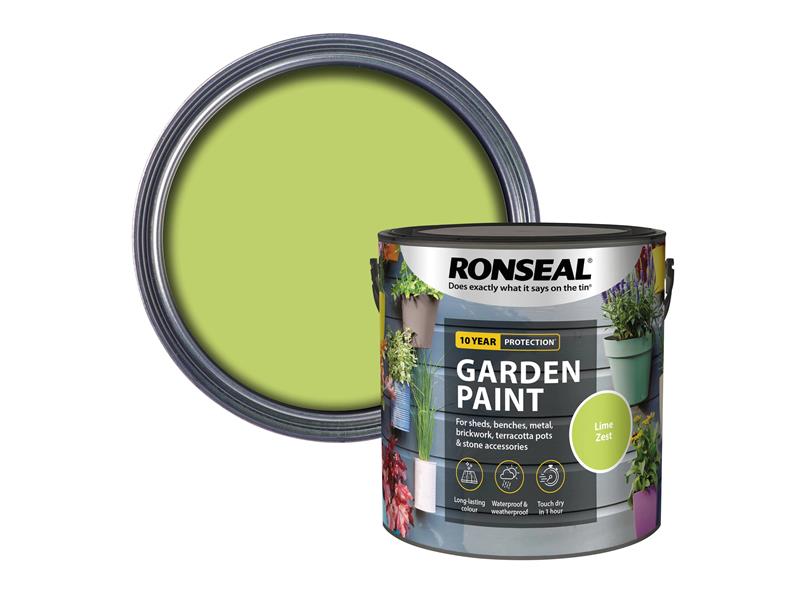 Ronseal Garden Paint Lime Zest 2.5 litre RSLGPLZ25L