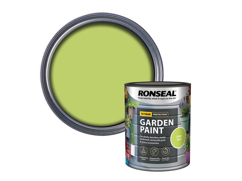 Ronseal Garden Paint Lime Zest 750ml RSLGPLZ750