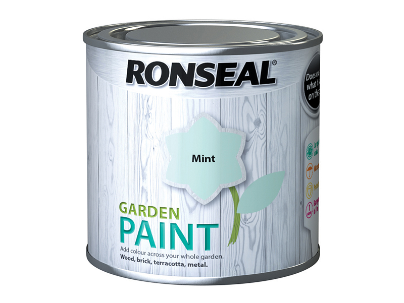 Ronseal Garden Paint Mint 250ml RSLGPM250