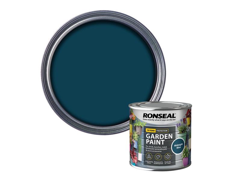 Ronseal Garden Paint Midnight Blue 250ml RSLGPMB250