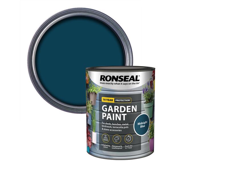 Ronseal Garden Paint Midnight Blue 750ml RSLGPMB750