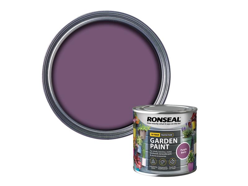 Ronseal Garden Paint Purple Berry 250ml RSLGPPB250