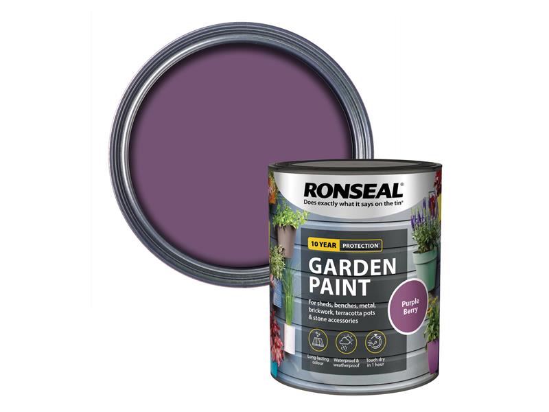 Ronseal Garden Paint Purple Berry 750ml RSLGPPB750