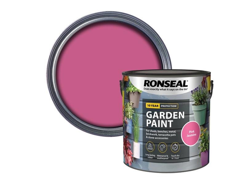 Ronseal Garden Paint Pink Jasmine 2.5 litre RSLGPPJ25L