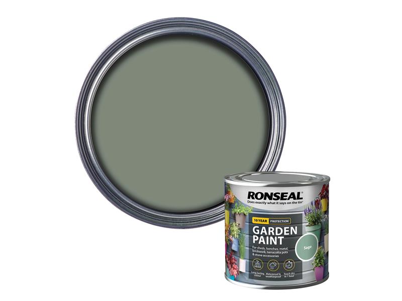 Ronseal Garden Paint Sage 250ml RSLGPSA250