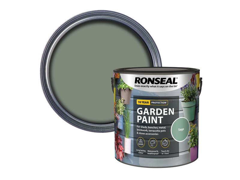 Ronseal Garden Paint Sage 2.5 litre RSLGPSA25L