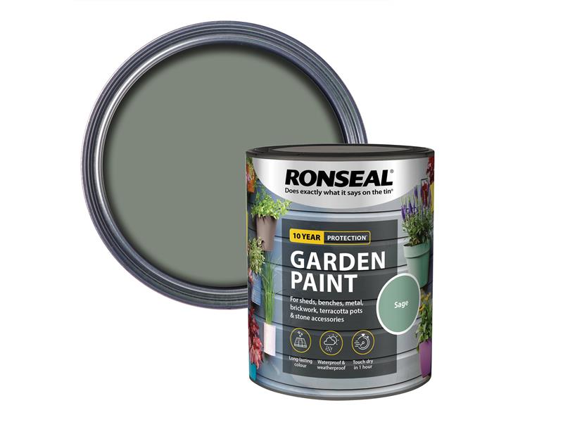 Ronseal Garden Paint Sage 750ml RSLGPSA750