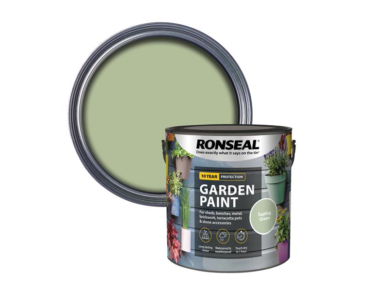 Ronseal Garden Paint Sapling Green 2.5 litre RSLGPSG25L