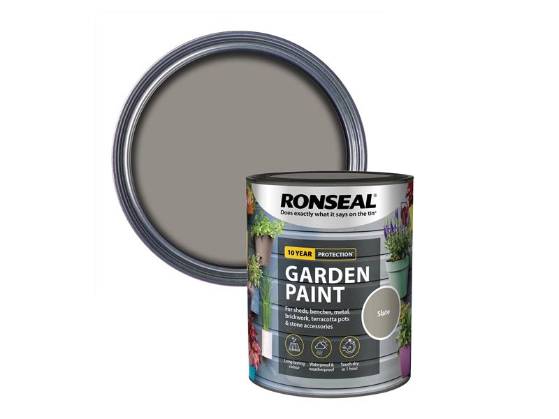 Ronseal Garden Paint Slate 750ml RSLGPSL750