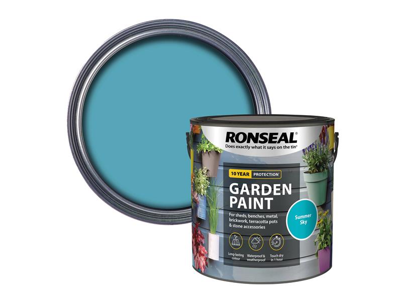 Ronseal Garden Paint Summer Sky 2.5 litre RSLGPSS25L