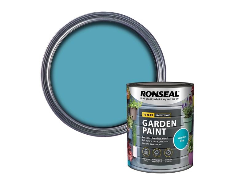 Ronseal Garden Paint Summer Sky 750ml RSLGPSS750