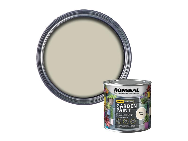 Ronseal Garden Paint White Ash 250ml RSLGPWA250