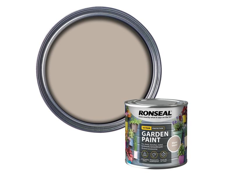 Ronseal Garden Paint Warm Stone 250ml RSLGPWS250