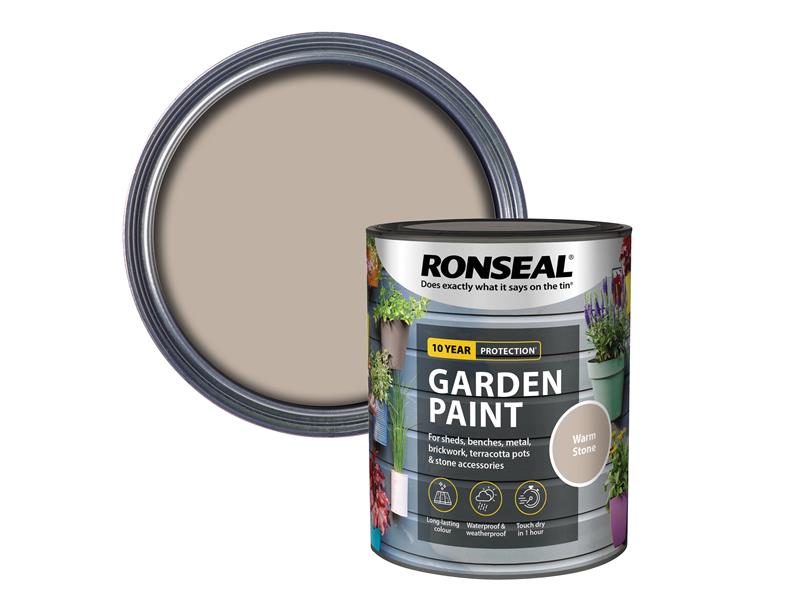 Ronseal Garden Paint Warm Stone 750ml RSLGPWS750