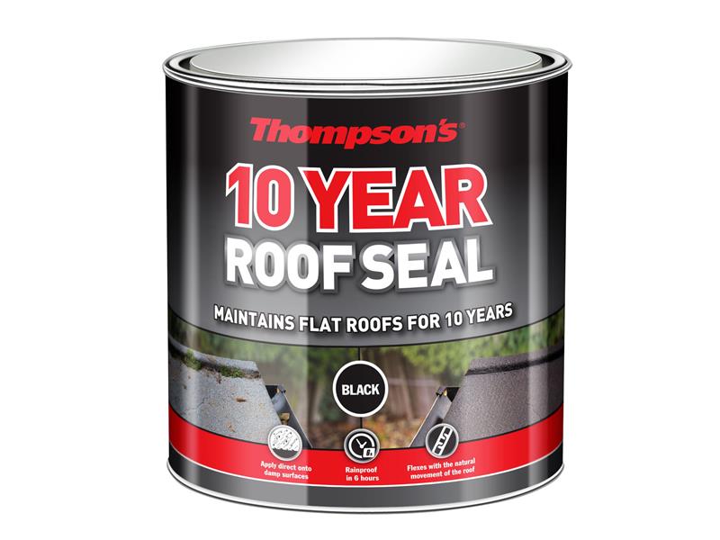 Ronseal Thompson's 10 Year Roof Seal Black 1 litre RSLHPRS1L