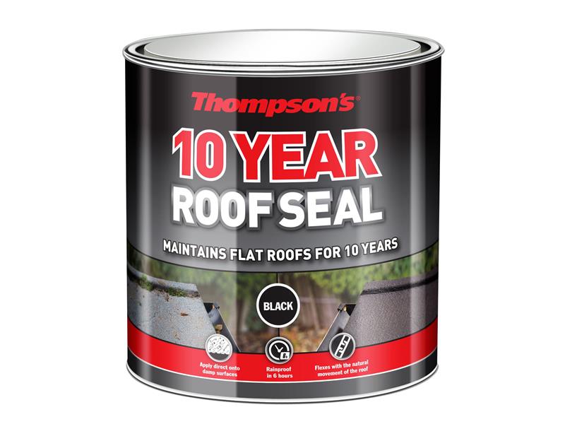 Ronseal Thompson's 10 Year Roof Seal Black 4 litre RSLHPRSBL4L