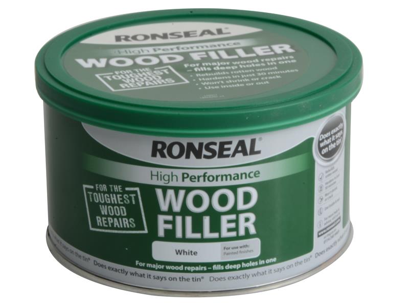 Ronseal High-Performance Wood Filler White 275g RSLHPWFW275G