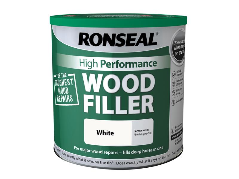 Ronseal High-Performance Wood Filler White 3.7kg RSLHPWFW37K