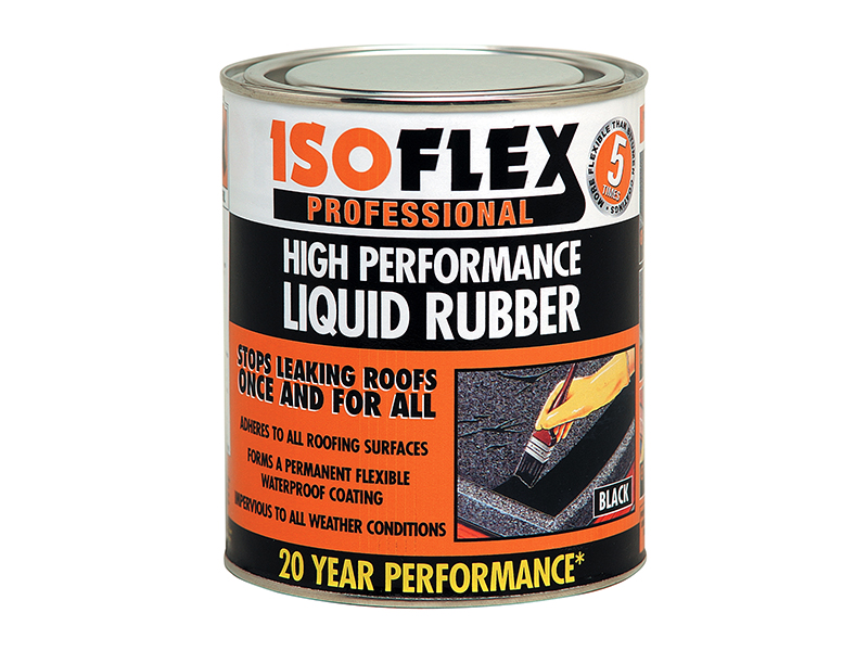 Ronseal Isoflex Liquid Rubber Black 2.1 litre RSLILR2L