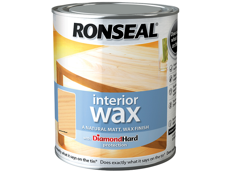 Ronseal Interior Wax Almond Wood 750ml RSLIWAW750