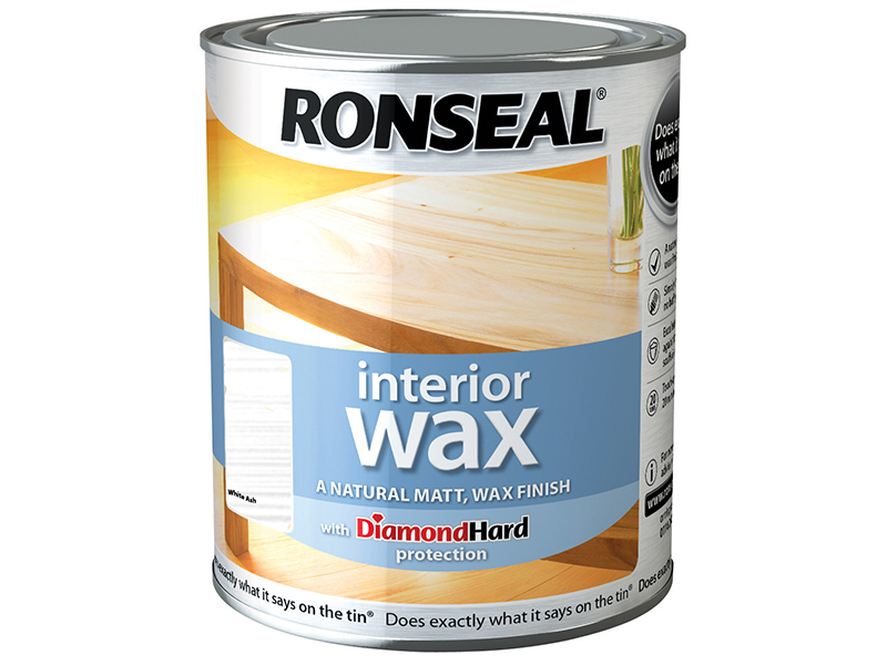 Ronseal Interior Wax White Ash 750ml RSLIWWA750