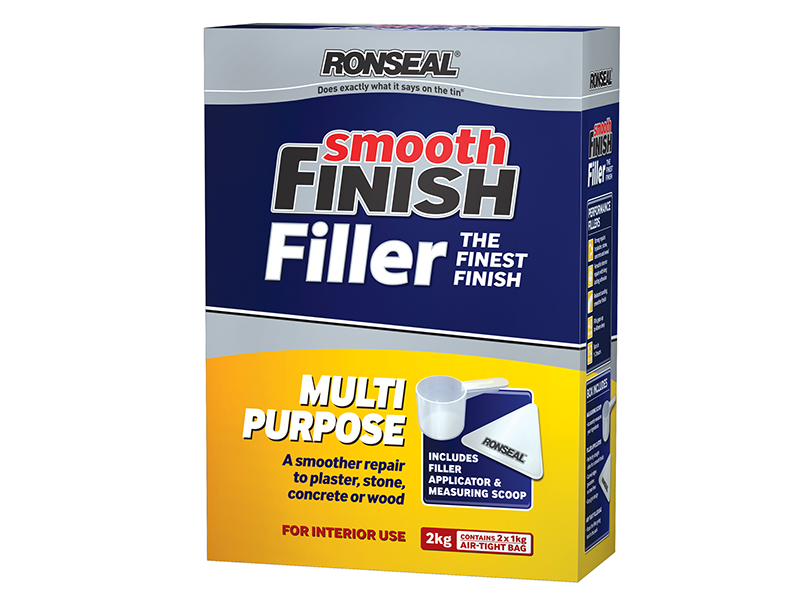 Ronseal Smooth Finish Multipurpose Wall Powder Filler 2kg RSLMPPF2KG