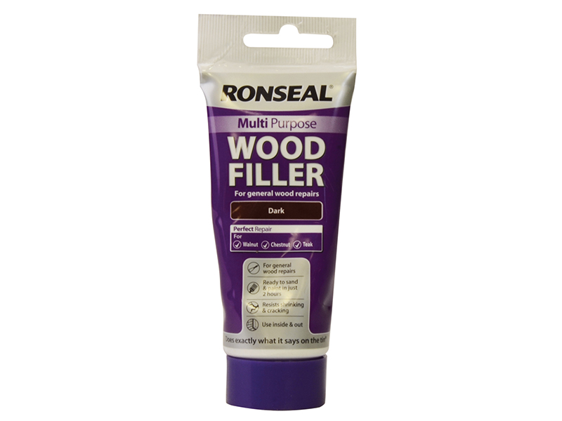 Ronseal Multipurpose Wood Filler Tube Dark 100g RSLMPWFD100G