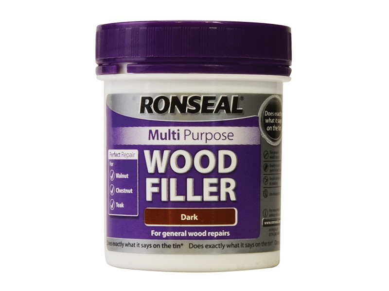 Ronseal Multipurpose Wood Filler Tub Dark 250g RSLMPWFD250G