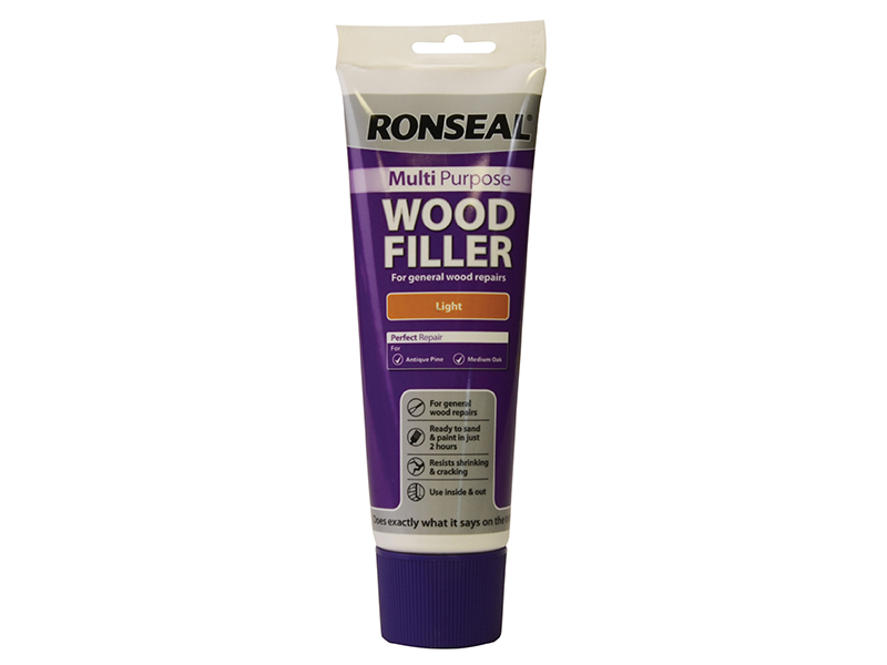 Ronseal Multipurpose Wood Filler Tube Light 325g RSLMPWFL325G