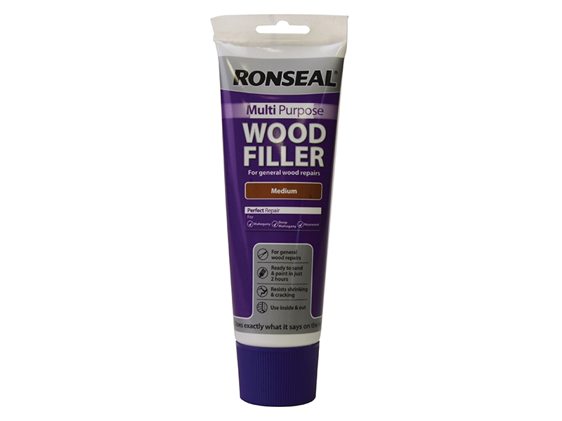 Ronseal Multipurpose Wood Filler Tube Medium 325g RSLMPWFM325G