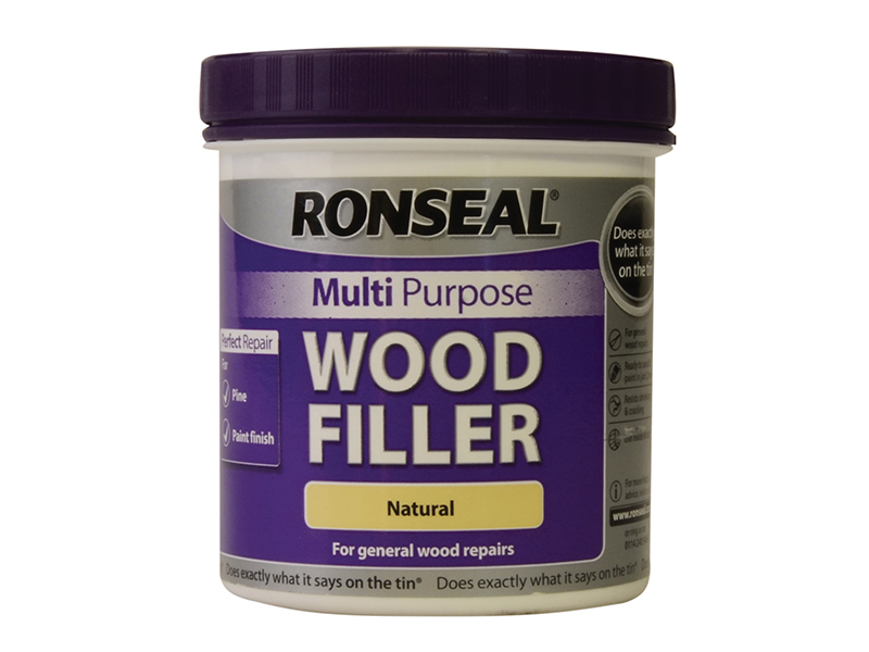 Ronseal Multipurpose Wood Filler Tub Natural 930g RSLMPWFN930