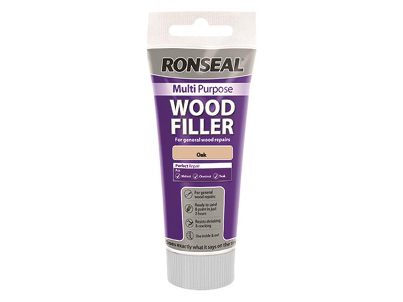 Ronseal Multipurpose Wood Filler Tube Oak 325g RSLMPWFO325G