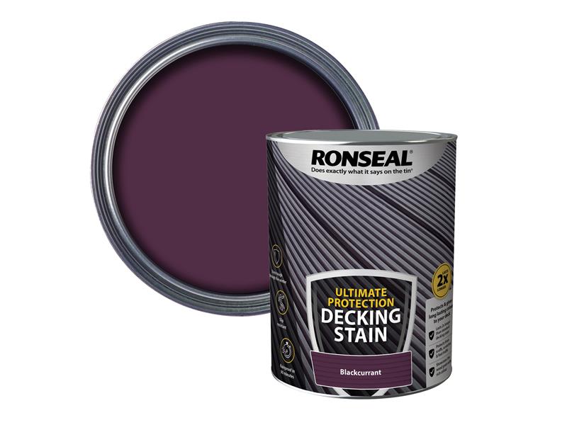 Ronseal Ultimate Protection Decking Stain Blackcurrant 5 litre RSLNUDSBC5L