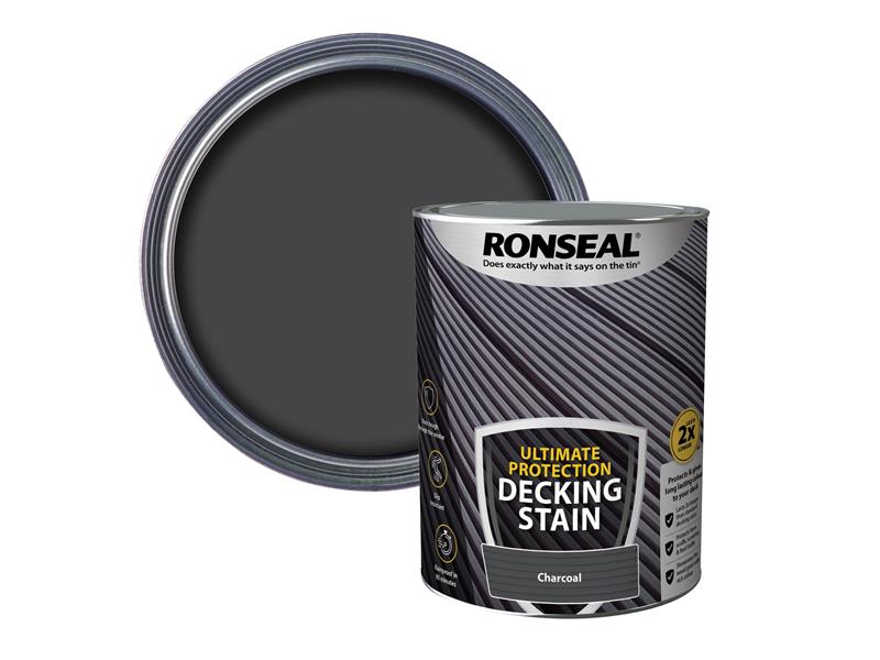 Ronseal Ultimate Protection Decking Stain Charcoal 5 litre RSLNUDSC5L