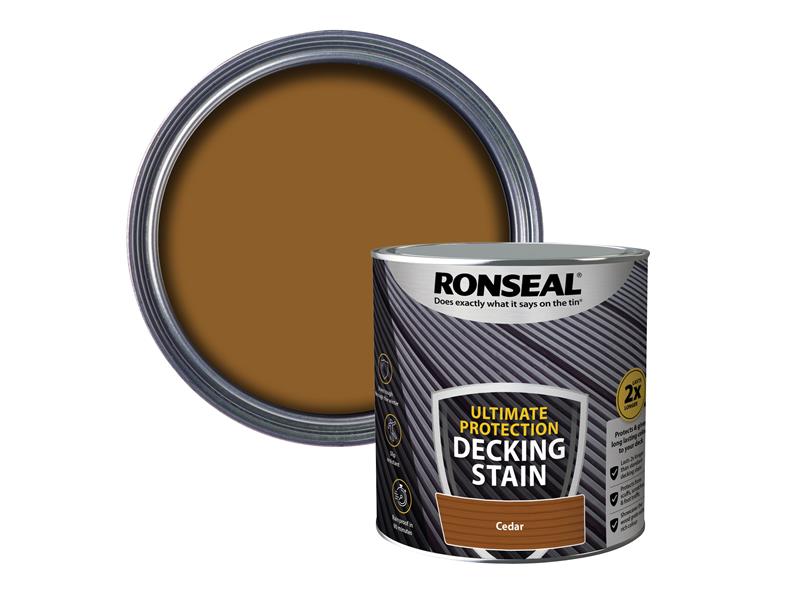 Ronseal Ultimate Protection Decking Stain Cedar 2.5 litre RSLNUDSCE25L