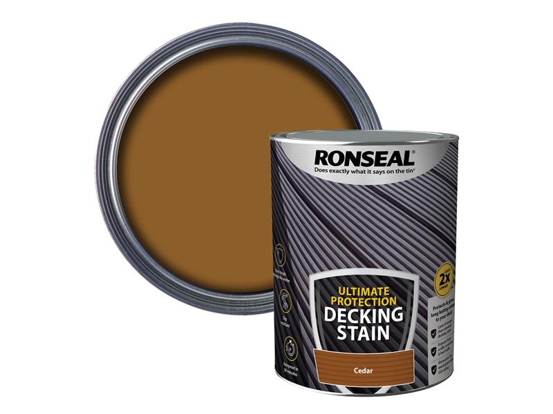 Ronseal Ultimate Protection Decking Stain Cedar 5 litre RSLNUDSCE5L