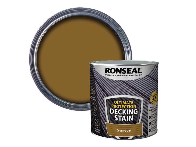 Ronseal Ultimate Protection Decking Stain Country Oak 2.5 litre RSLNUDSCO25L