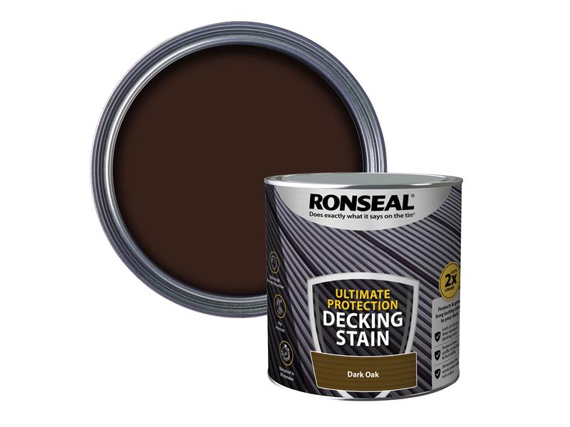 Ronseal Ultimate Protection Decking Stain Dark Oak 2.5 litre RSLNUDSDO25L