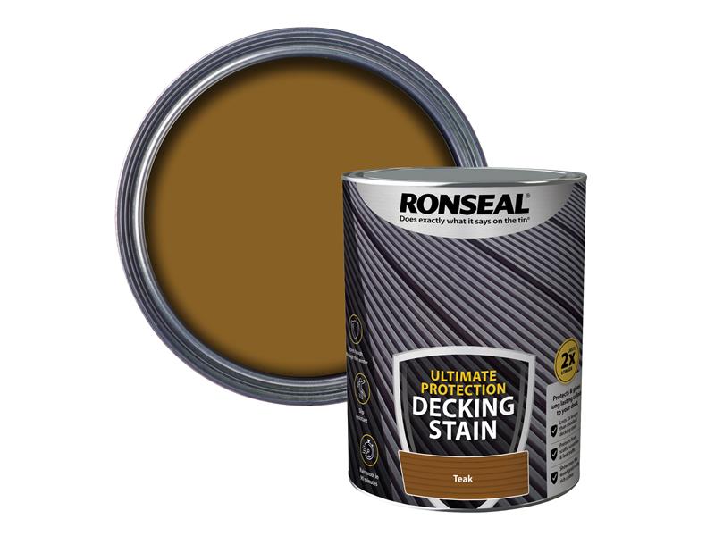 Ronseal Ultimate Protection Decking Stain Rich Teak 2.5 litre RSLNUDSRT25L