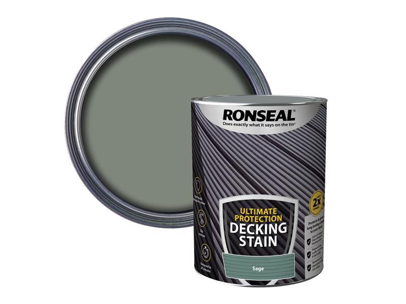 Ronseal Ultimate Protection Decking Stain Sage 5 litre RSLNUDSS5L