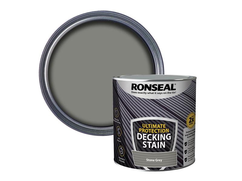 Ronseal Ultimate Protection Decking Stain Stone Grey 2.5 litre RSLNUDSSG25L