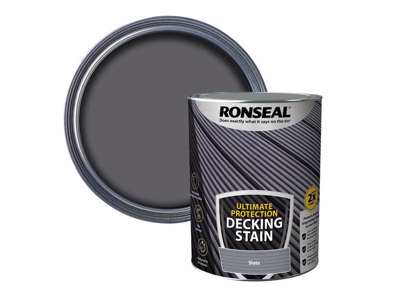 Ronseal Ultimate Protection Decking Stain Slate 5 litre RSLNUDSSL5L