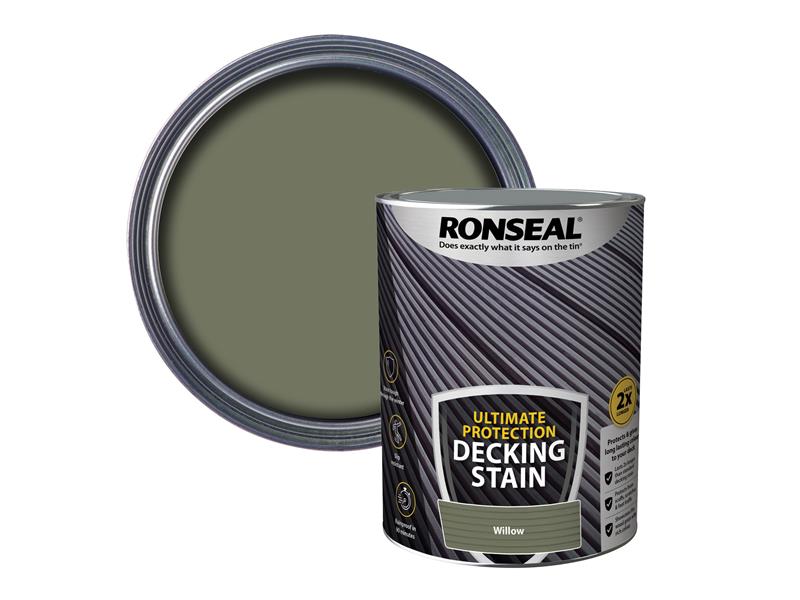 Ronseal Ultimate Protection Decking Stain Willow 5 litre RSLNUDSW5L