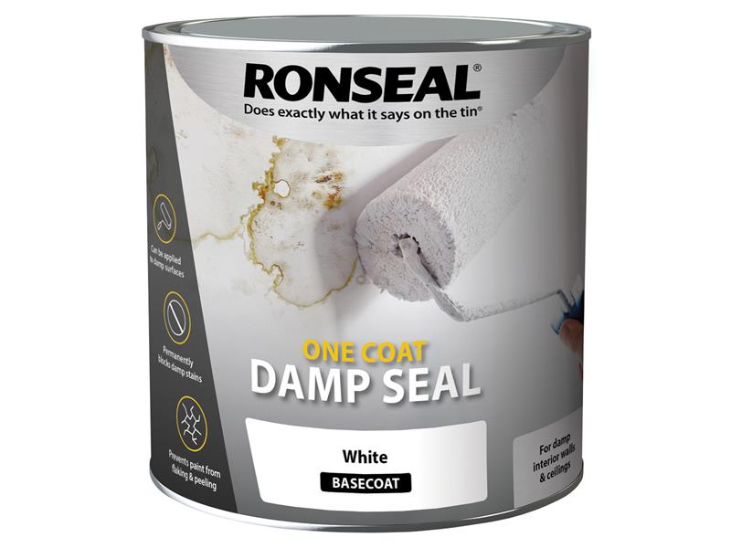 Ronseal One Coat Damp Seal White 2.5 litre RSLOCDSW25L