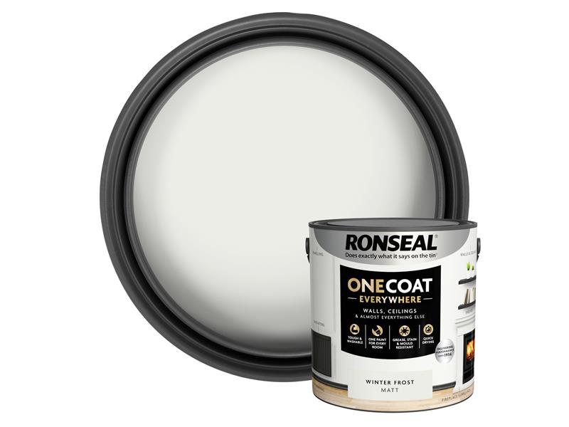 Ronseal One Coat Everywhere Interior Winter Frost Matt 2.5 litre RSLOCEWFM25L