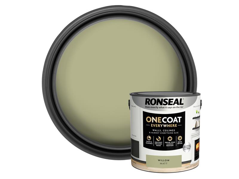 Ronseal One Coat Everywhere Interior Willow Matt 2.5 litre RSLOCEWM25L