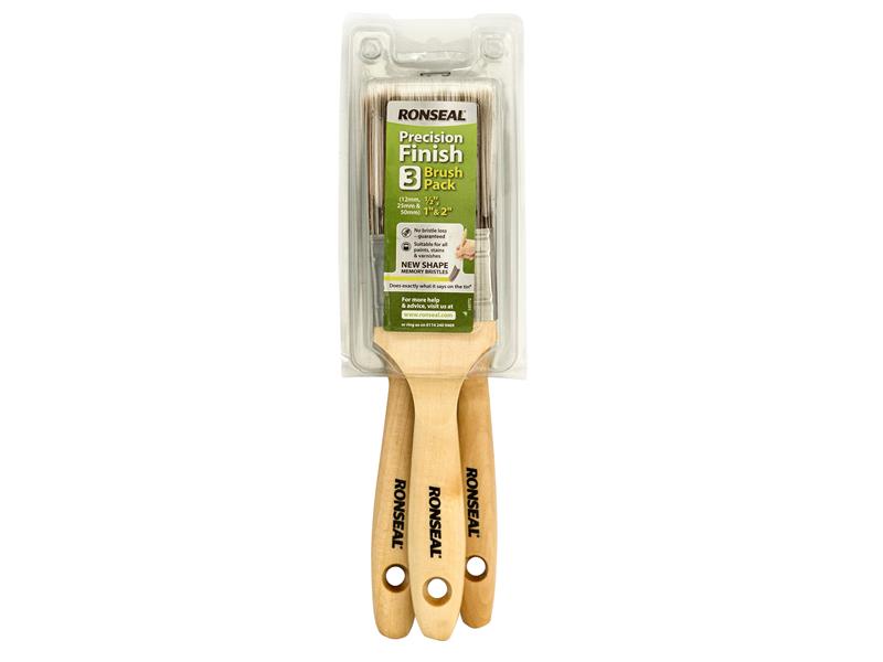 Ronseal Precision Finish Brush (Pack 3) RSLPFBP