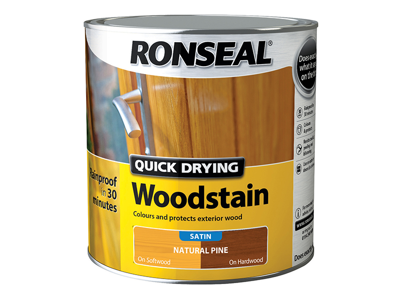 Ronseal Quick Drying Woodstain Satin Natural Pine 2.5 litre RSLQDWSNP25L