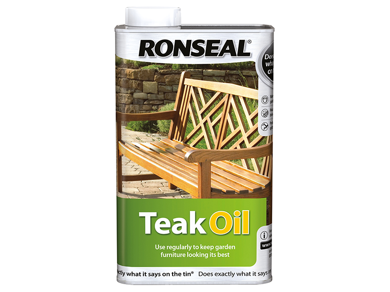 Ronseal Garden Furniture Teak Oil Can 1 litre RSLTO1L