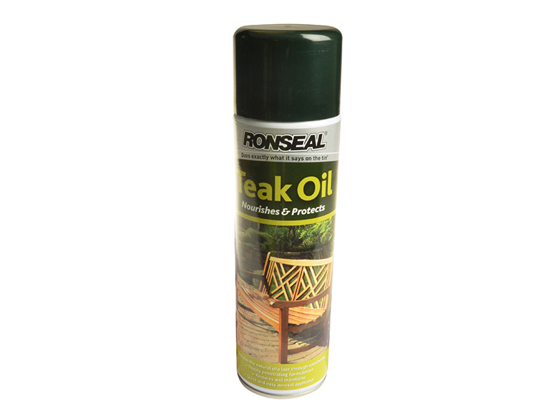 Ronseal Garden Furniture Teak Oil Aerosol 500ml RSLTOAERO